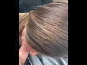 Preview 4 of Getting a blowjob while truckers watch Real wife homemade amateur public
