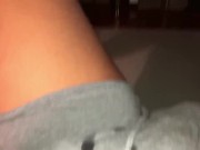 Preview 5 of Pre Cum stains on Gray Hanes Boxer Briefs