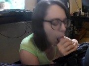 Preview 4 of NERDY MOM LOVES SUCKING HIS COCK