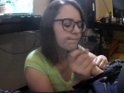 Preview 6 of NERDY MOM LOVES SUCKING HIS COCK