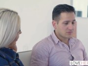 Preview 2 of LoveHerFeet - Seductive Blonde With Big Tits Gets Pounded By French Stud