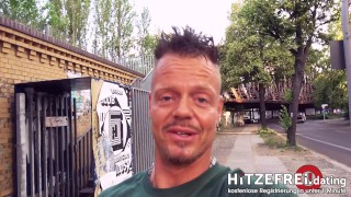 Hitzefrei.dating GERMAN JENNY BANGED OUTDOORS while cars drive by PART 1