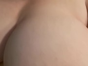 Preview 6 of Squeezing my tits, begging Daddy to fuck me and cum inside me