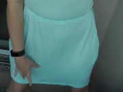 Preview 2 of Peeing in a Blue Dress on my Balcony