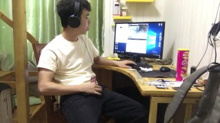 OnlyFans asian teen jerk off on a webcam in a hotel