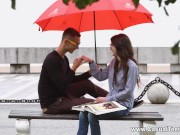 Preview 1 of Casual Teen Sex - Ariana Shaine - Casual teen fuck on rainy day