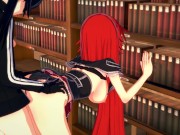 Preview 6 of FUTA Black Rock Shooter Creampies Rias Gremory in the Library