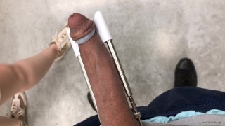 Penis Extender On in Walmart come learn to get bigger dick join onlyfans @ voyeur365movies 