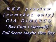 Preview 1 of B.B.B. preview: Gia DiMarco "BoxCum1(sort-of!)"cum only WMV with SloMo