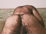Preview 2 of Hairy ass bareback creampie