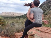 Preview 2 of Cute Couple Have Sex on Public Trail - LindseyLove