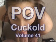 Preview 2 of POV cuckold 41 Sienna Savage cuckold hot wife creampie eating femdom sex