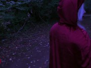 Preview 2 of Red Riding Hood Cosplay Masturbation Bad Dragon Dildo