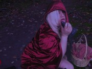 Preview 6 of Red Riding Hood Cosplay Masturbation Bad Dragon Dildo