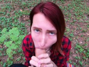 Preview 5 of Public sex and Blowjob in forest- extreme sex, lot of adrenaline sperm!