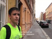Preview 1 of CZECH HUNTER 465 -  Twink Strolling The Streets Takes A Break For Some Anal Action