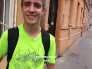 Preview 5 of CZECH HUNTER 465 -  Twink Strolling The Streets Takes A Break For Some Anal Action