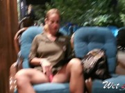 Preview 2 of My friend film me while i masturbate in public restaurant terrace. WetKelly