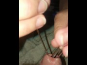 Preview 6 of Femdom Extreme CBT Cock Torture. Needles, Urethral Stretching with cum shot