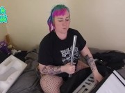 Preview 5 of First time Fuck Machine Unboxing cute bbw punk miss vaga