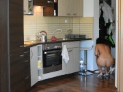 Preview 5 of House wife kitchen masturbation