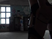 Preview 3 of Hard fuck street slut by Jason Steel in lost place and big natural tits