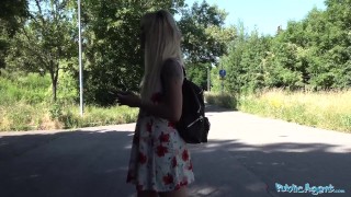 Public Agent Sophia Grace fucking in a tunnel by a big cock