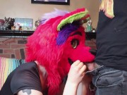 Preview 3 of Red Furry Blowjob