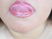 Preview 1 of ASMR: Pink Pouty Lips with Sensual Spit