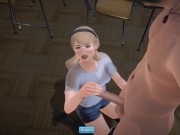 Preview 1 of (3D Porn)(Sucker Punch) Baby Doll blowjob (Emily Browning)