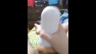 Fleshlight play while wearing panties :3