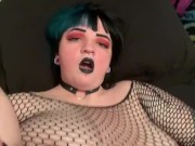 Preview 1 of Goth babe gets her ass and pussy smacked while getting fucked