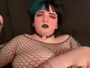 Preview 5 of Goth babe gets her ass and pussy smacked while getting fucked