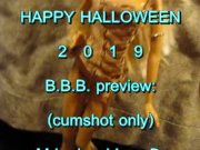 Preview 1 of BBB preview(cum only) Halloween 2019: Michelle B "furry" AVI no slomo
