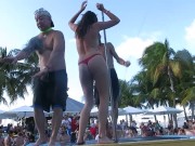 Preview 4 of Sexy Slut Topless Dance at Fantasy Fest Pool Party Key West