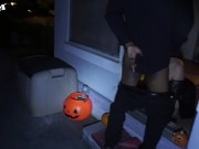 Preview 4 of I screwed this PAWG on her porch on Halloween!