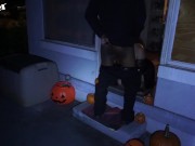 Preview 5 of I screwed this PAWG on her porch on Halloween!