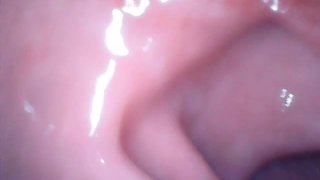 Camera inside of a Pussy full of Sperm Multiorgasmic girl