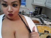 Preview 6 of Cheating Brother In Law Fucks Sexy Thick BBW At Dinner Party!
