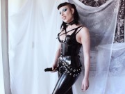 Preview 3 of Goth with Strap-On Dildo Domination Fantasy - Milk Rebelle