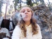 Preview 1 of Slutty Hiker Loves Anal Plug Sex - Molly Pills - Public Creampie POV