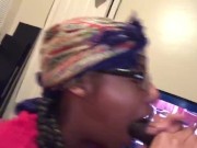 Preview 4 of Top god getting her face fucked in house