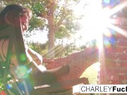 Preview 1 of Charley Chase gets her fuck on out by her pool