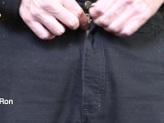 Preview 1 of unzipping uncircumcised penis in high definition