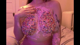 DDD Cupcakes - Messy Icing and Sprinkle Covered Tits