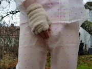 Preview 5 of Outdoors Diaper Wetting with Transparent Rain Wear