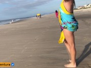 Preview 3 of Extreme risk II pissing in public and anal sex on the beach People near!