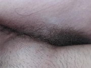 Preview 4 of My pussy filled to the brim with piss then I gush it out & piss on my self