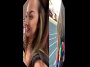 Preview 2 of STEP SISTER Lily Adams Fucks POV in Public Bowling Alley