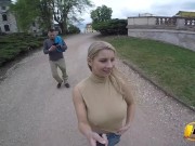 Preview 6 of I walk with in public park we talk and joke and my breast milking